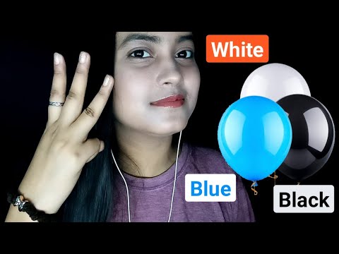 ASMR Saying "Blue, Black, White" In Different Languages