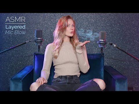 ASMR | Layered mic blow ear to ear