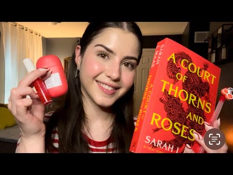 ASMR - Relaxing Assortment of Red ❤️ Items (lots of tapping & whispers)