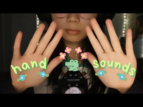 asmr | tascam hand sounds to warm up my cold hands