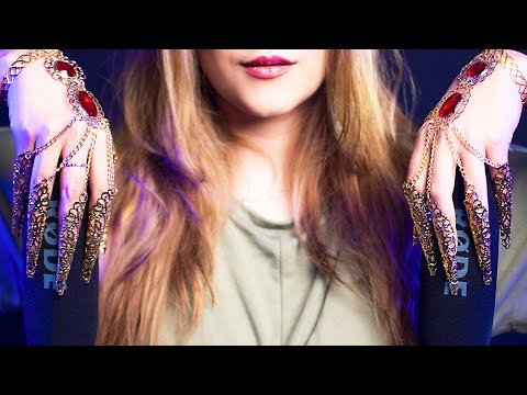 Asmr con UÑAS DE ORO LARGAS, relajación EXTREMA | Asmr español | Asmr with Sasha