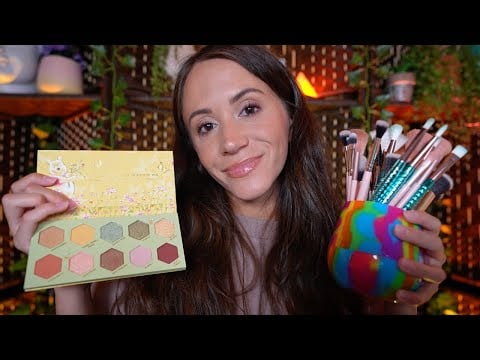 ASMR / Doing Your Summer Makeup 🌞 (layered sounds, makeup, personal attention)