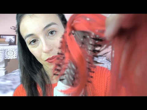 LA TUA AMICA SI PRENDE CURA DI TE (Haircut; Hairbrush, Hairdryer)/ASMR ITA