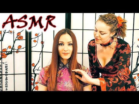 ASMR Role Play Hair Salon, Binaural Brushing, Hair Play, Scalp Massage, Asian Cosplay