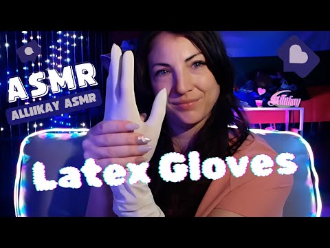 ASMR latex gloves