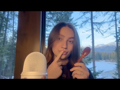 ASMR 😘 KISS PAINTING 🎨 + Eating your face (Wood Spoon Trigger)👩‍🍳