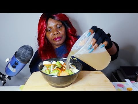 BOWL OF PHO ASMR EATING SOUNDS
