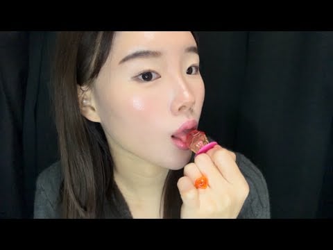 반지사탕 리얼 입소리 ASMR💍🍭 | Ring Pop Candy Eating Sounds, Satisfying Mouth Sounds