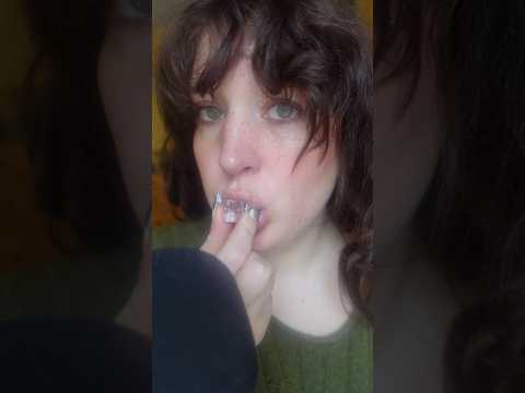 Fake ice eating ASMR #asmr #eatingsounds #mouthsounds