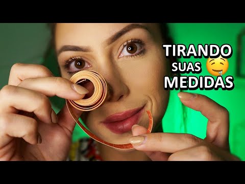 ASMR: COSTUREIRA TIRANDO SUAS MEDIDAS PARA DORMIR!