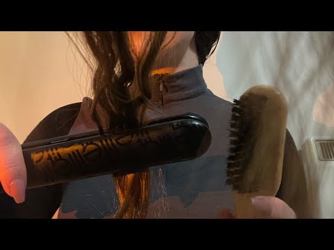 ASMR hair stylist RP💆‍♀️ scalp massage, invisible clipping🎀 real hair 💆‍♀️ no talking & no tapping 