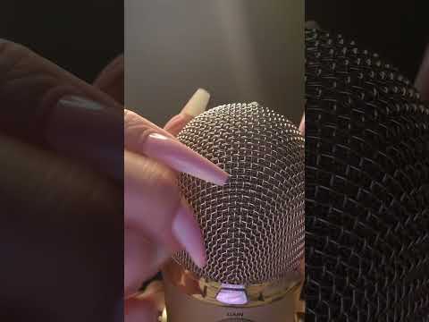 Aggressive Mic Scratching With Long Nails # #asmr