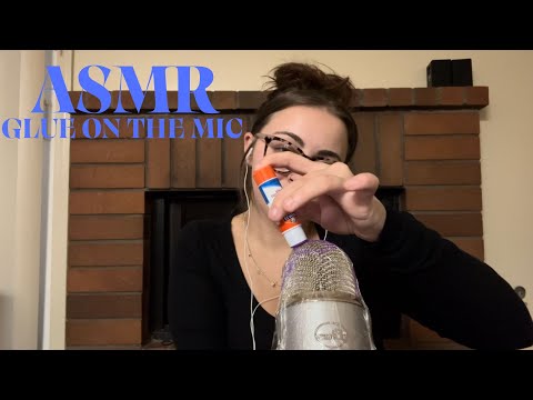 ASMR Sticky Glue Mic Sounds *high intensity*