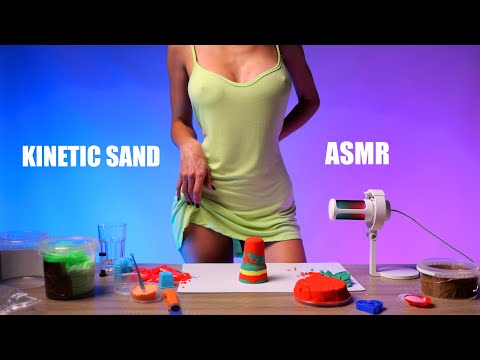 Very Satisfying and Relaxing Kinetic Sand ASMR with Mia