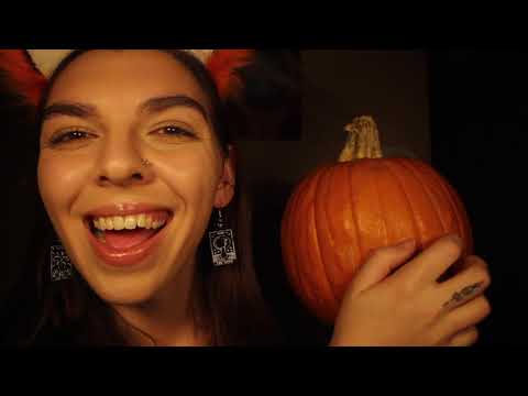 Fast & Aggressive ASMR - Pumpkin Tapping & Hand Movements 🎃