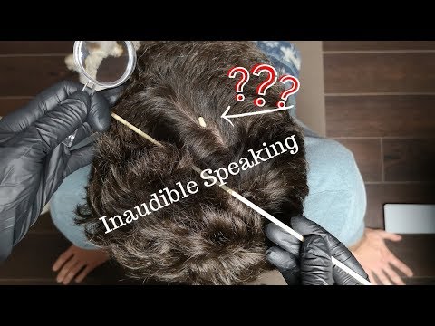 Real Person ASMR Lice Check and Scalp Inspection 7.3 Inaudible Speaking