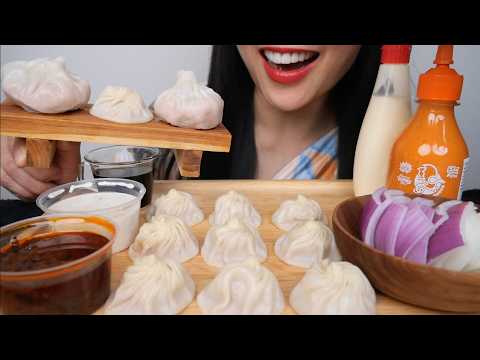 ONION CUP SOUP DUMPLINGS + LOTS OF SAUCE (ASMR EATING SOUNDS) NO TALKING | SAS-ASMR