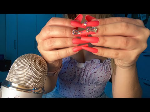 ASMR~ Nail Tapping with long press on nails💅🏼💘