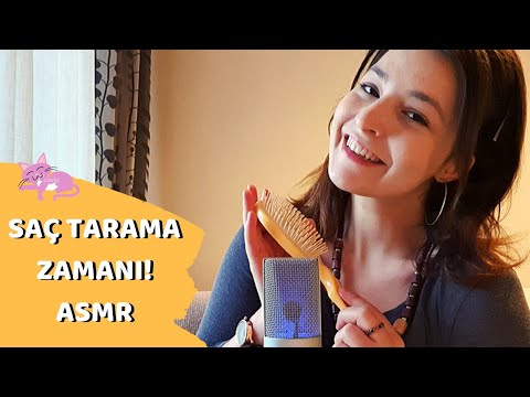 Saçlarımızı Tarıyoruz 🐱 | ASMR Türkçe Fısıltı, Saç Tarama ve Tıkırtı Sesleri | Hair Brushing ASMR