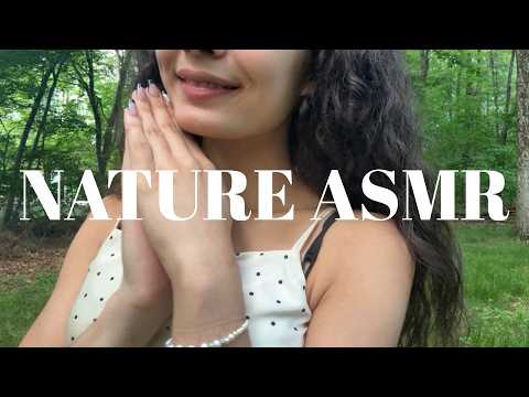 Nature ASMR. (Handmovents, Fabric Scratching and Tapping)