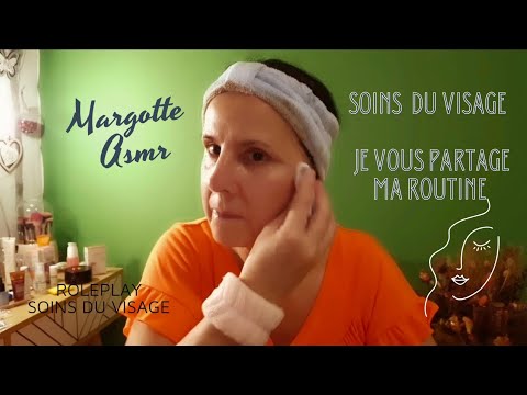 Soins du visage,🧴🧼 je vous partage ma routine, du dimanche, mélange de soft Spoken et de chuchoté .