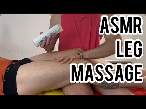 Sensual ASMR Leg Massage on Muscular Legs