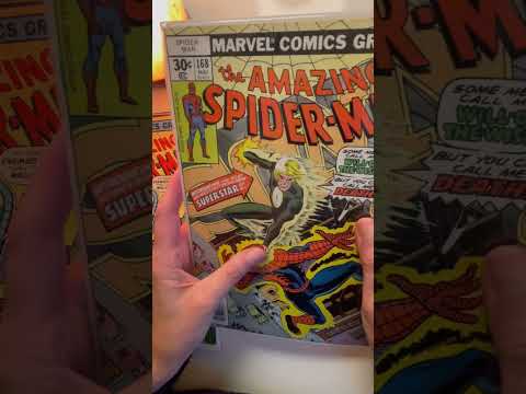 Counting Spider-Man Comic Books ~ Soft Spoken Female ASMR with Plastic Crinkles and Counting