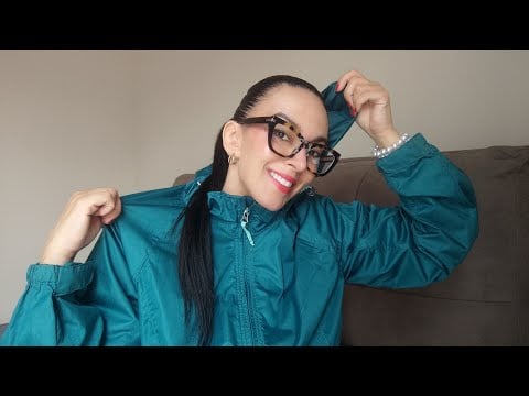 ASMR Intense rain 🌧️ Jacket Rubbing & Fluffy Scratching for Sleep - zipper 🤐 sounds 