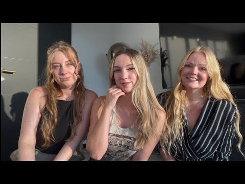my girls try ASMR for the first time