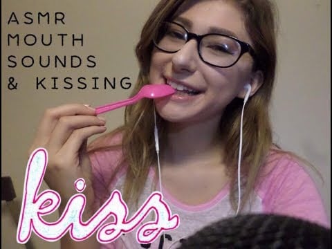 *BINAURAL* ASMR Mouth Sounds & Kissing!