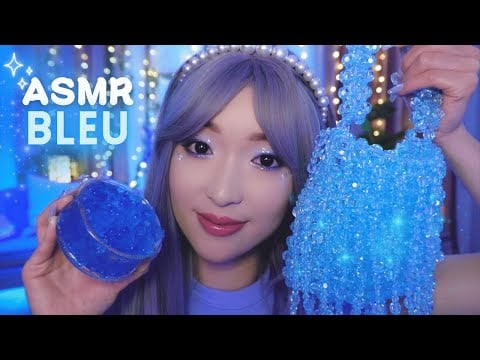 ASMR 1H 💙 100% BLEU 😍 25 triggers bleus pour t'endormir ☁️ (version 2024)