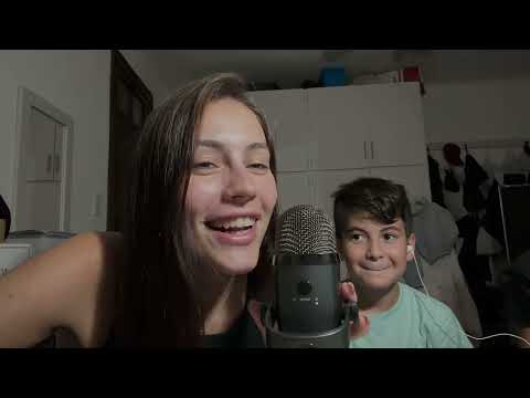 Sonidos cosquillosos con mi primo de 9 años| Asmr 