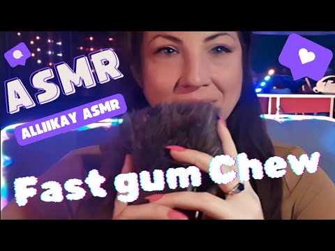 ASMR fast gum chew