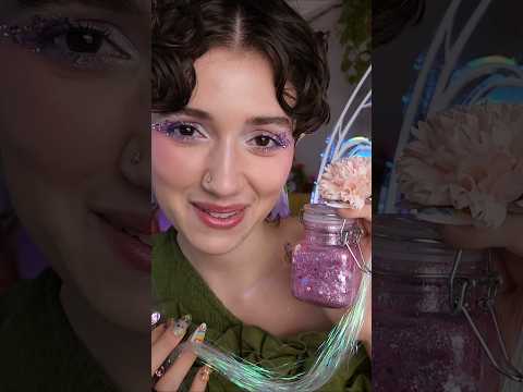 Styling Your Fairy Festival Hair 🎵🧚‍♀️🪻 #asmr #fairy #asmrsounds