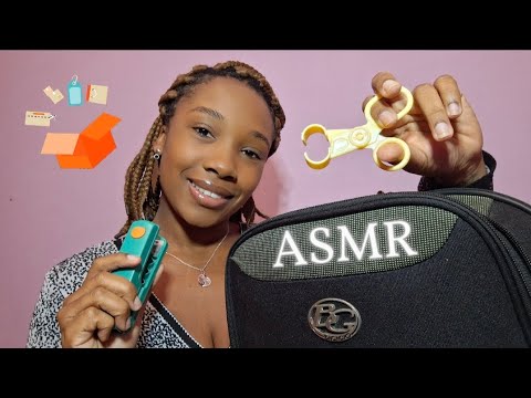 ASMR/ MOSTRANDO MEUS OBJETOS DE ASMR PARA TE ARREPIAR ATÉ DORMIR (caseirinho)