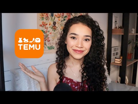 ASMR • Unboxing minha primeira compra na TEMU (vale a pena?)