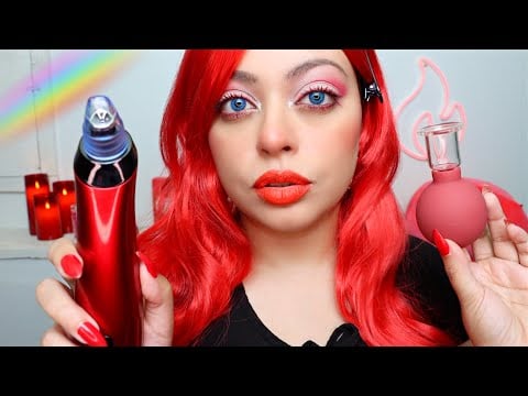 ASMR| 🌈The ROYGBIV Spa - RED EDITION ❤️ Pampering Session (PERSONAL ATTENTION & LAYERED SOUNDS)