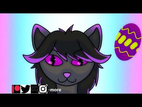 ASMR Nightshade Playing With Easter Egg #furries #asmr #cat
