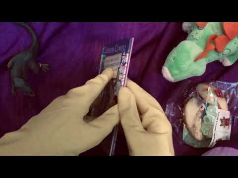 RUBBER GLOVES ✋🤚 Wearing Marigolds while  reading  in Dutch and Nom nom nom .....  [[ASMR]]
