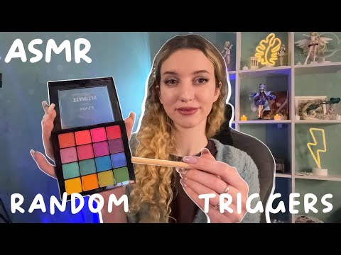 ASMR Random Triggers For Relaxation (Long Nails & Whispering)