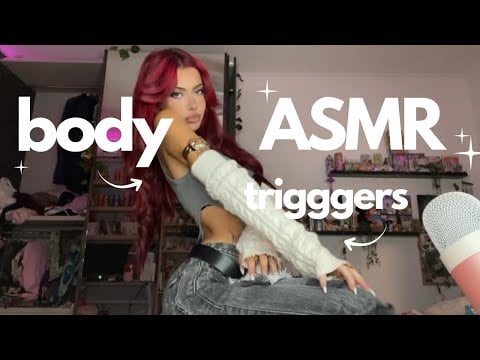 ASMR - FAST AND AGGRESSIVE BODY TRIGGERS AND FABRIC SCRATCHING
