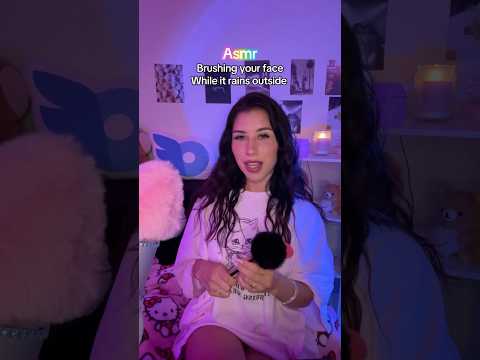 Hope you sleep good.. #asmrcommunity  #triggersforsleep #facebrushing