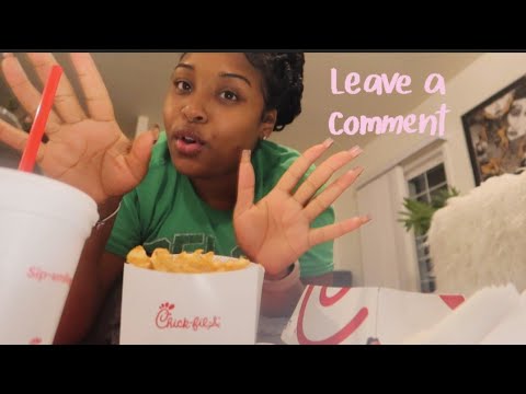 [ASMR] Chick Fil A | Chewy Sounds | Quick Video 🥪🍟🥤