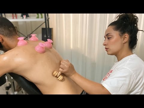 Sedef ASMR Dry Cupping Massage on Lower Back