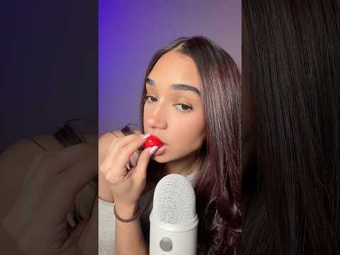 gummy strawberry 🍓 #asmr #tingles #asmreating #fyp