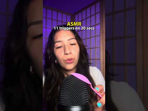 ASMR 11 triggers en 20 secs 🙌 #asmr #relax #triggers