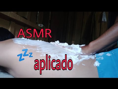 ASMR " MASSAGEM RELAXANTE / espuma de barbear