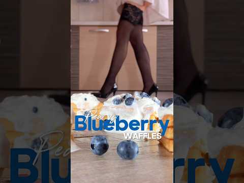 Pea's Pumps vs. Blueberry Waffles! Heels Crushing Food! Oddly Satisfying! ASMR