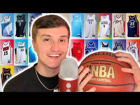 ASMR | My Favorite Sports Jerseys and Uniforms 🏀⚽️ (whisper ramble)