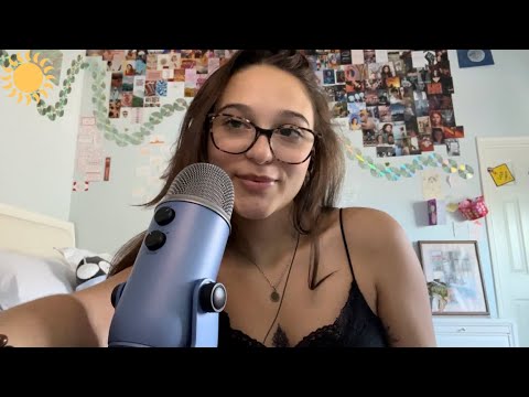 ASMR trigger assortment + whisper ramble ✨#asmr